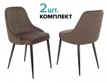 Стул для кухни Бюрократ KF-5_2 комплект 2шт коричневый Light 10 металл черный на ножках (KF-5/LT10_2) 1774247