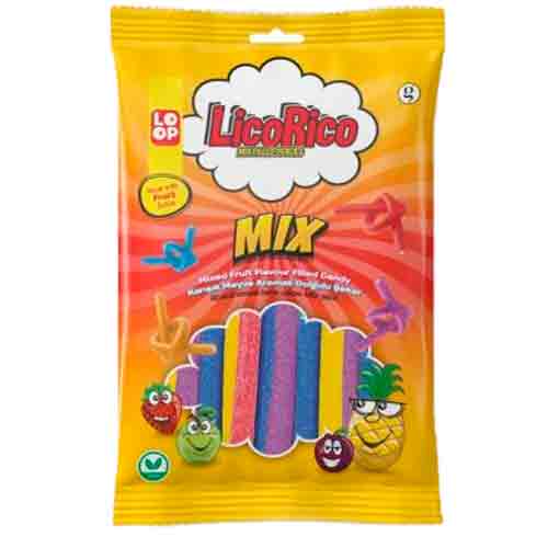Жевательный мармелад LicoRico Sour pencil Mix 80гр