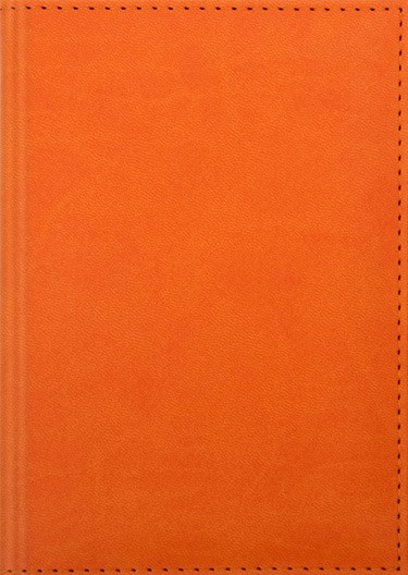 Ежедневник недатированный фА6 256стр.., обл. кож. зам., "Sorrento" Оранжевый, Planograf С1862-80