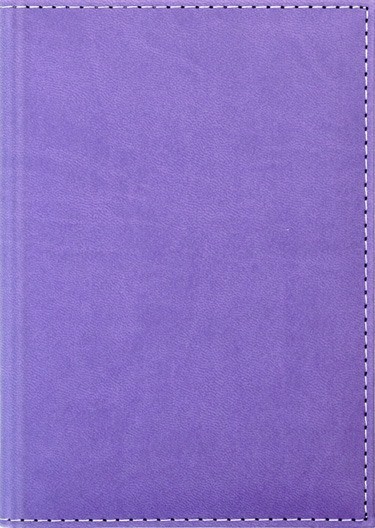 Ежедневник недатированный фА6 256стр.., обл. кож. зам., "Sorrento" Сиреневый, Planograf С1862-78