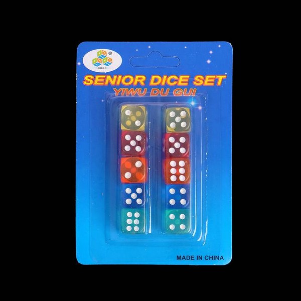 Кубики игральные, 1.4 х 1.4 см, набор 10 шт 3797106 3797106
