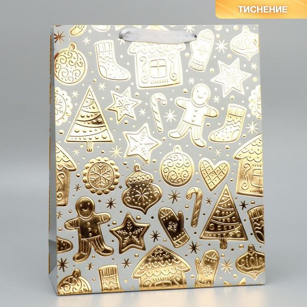 Пакет подарочный «Новогодние сладости» 32 ? 26 ? 10 см   9750224 9750224    