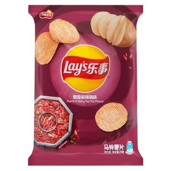 Чипсы Lay's potato chips Numb & spicy hotpot flavor 70гр (22) 01626 01626