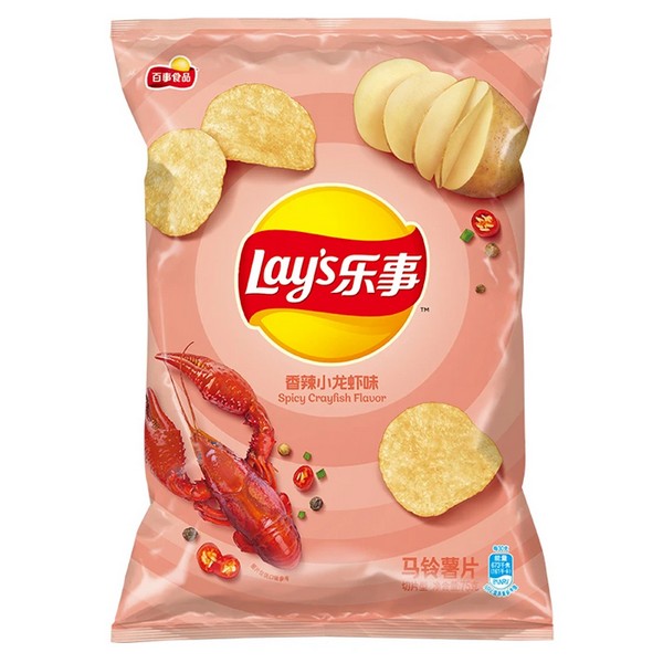 Чипсы Lay's potato chips spicy crayfish flavor 70гр. (22) 01628 01628