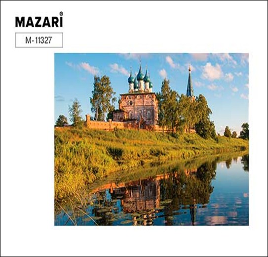 Алмазная мозаика МОНАСТЫРЬ В ДУНИЛОВО, 40х50 см, 1 дизайн, полная выкладка, картонная упаковка. M-11327*