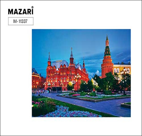 Алмазная мозаика МОСКОВСКИЙ КРЕМЛЬ-5, 40х50 см, 1 дизайн, полная выкладка,  картонная упаковка. M-11337*