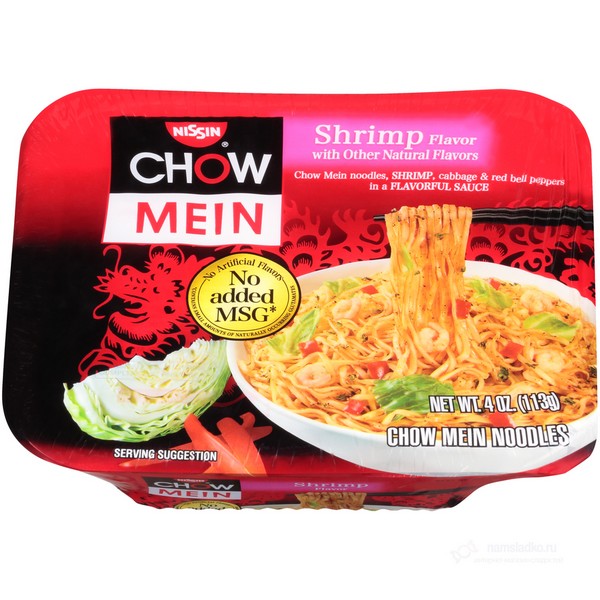 Лапша Nissin Chow Mein Shrimp 113гр 
