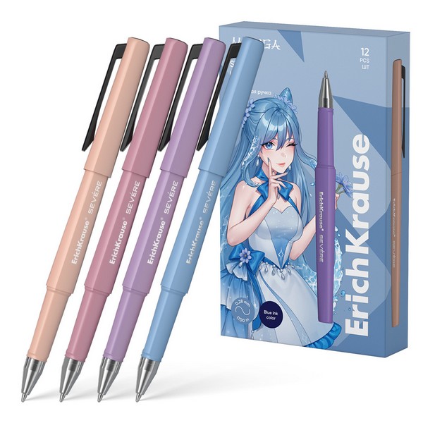 Ручка шариковая ErichKrause® Severe Stick Manga, Ultra Glide Technology, цвет чернил синий 61052
