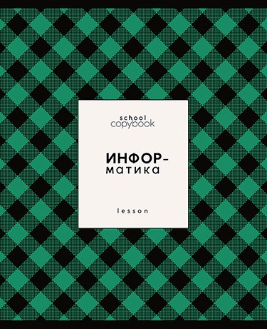 Тетрадь 48л. кл., спр. мат., обл. мел., выб. УФ "Яркая клетка. Информатика", КТС-Про (80) С9922-08