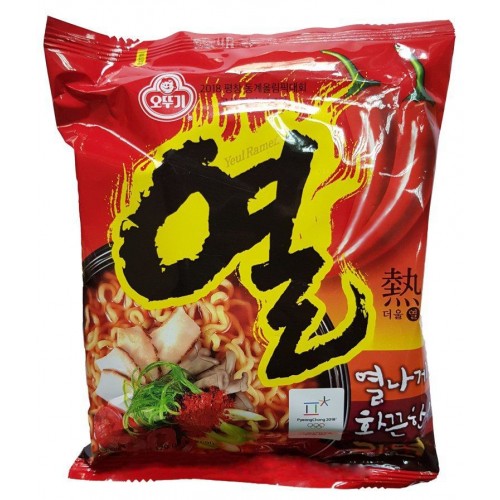 Лапша б\п со вкусом острого перца Ель Рамен Yeul Ramen Оттоги/Ottogi, Корея, 120 г 