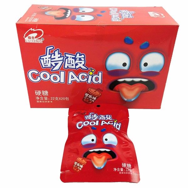 Кислые леденцы COOL ACID со вкусом колы 22гр (20шт в блоке)   10626