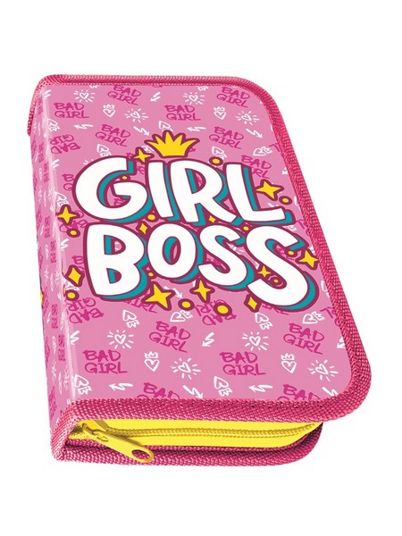 Пенал одностворчатый большой 190/115 "GIRL BOSS", Пчелка ПО-02