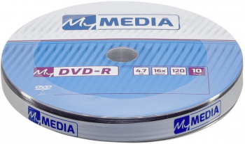 Диск DVD-R MyMedia 4.7Gb 16x Pack wrap (10шт) (69205) 1545333