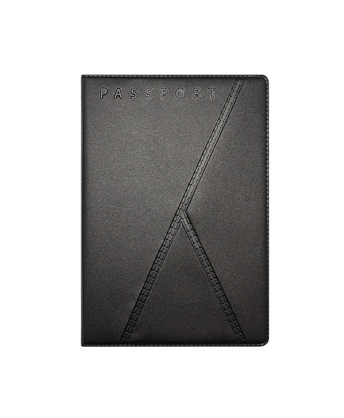 Обложка для паспорта Трио 134*188 мм, черная, ДПС 2203.ТР-107