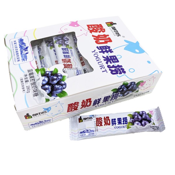 Жевательные конфеты Dushike YOGURT со вкусом черники (30шт в блоке)