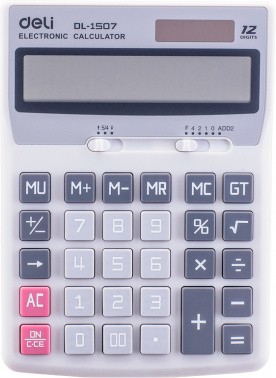 Калькулятор Deli Smart 12-разр. настольный черный  E1507