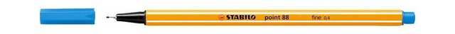 Ручка капиллярная Stabilo point-88 ультрамарин 0,4мм - популярная ручка для офиса (10) 88/32