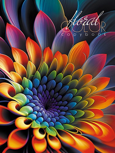 Тетрадь 48л. кл., на гребне, обл. мелов., блестки "Золотой цветок", КТС-Про(80) С0245-133