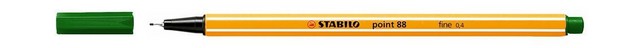 Ручка капил. Stabilo point-88 цвет травы 0,4мм - популярная ручка для офиса (10) 88/63