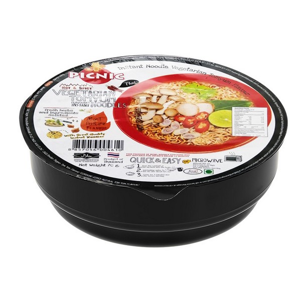 Лапша б/п со вкусом острого супа Том Ям Премиум Picnic (чашка), Таиланд, 90 г