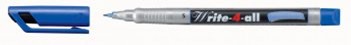 Маркерная ручка перманентная Stabilo Write-4-all синяя 0,4мм S, 166/41 (10) 