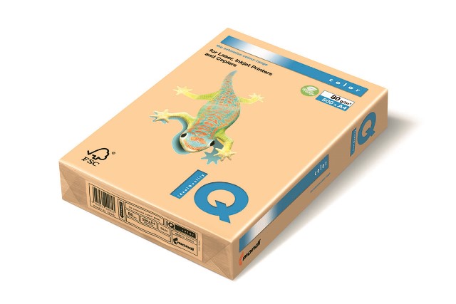 Бумага д/ксер. цветная "IQ COLOR" pale фА3, 80г/м2, 500л., темно-кремовый SA24