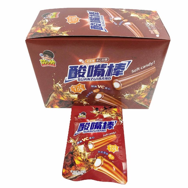 Жевательные конфеты SUANZUIBANG VC в сахарной обсыпке со вкусом колы 22гр (20шт в блоке) 11613