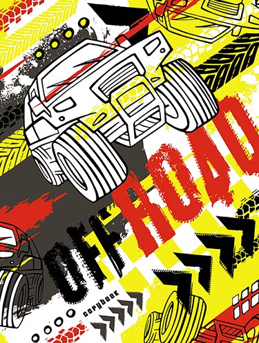 Тетрадь 96л. кл., на гребне, обл. сплошной УФ лак "Джип", КТС-Про С0262-97