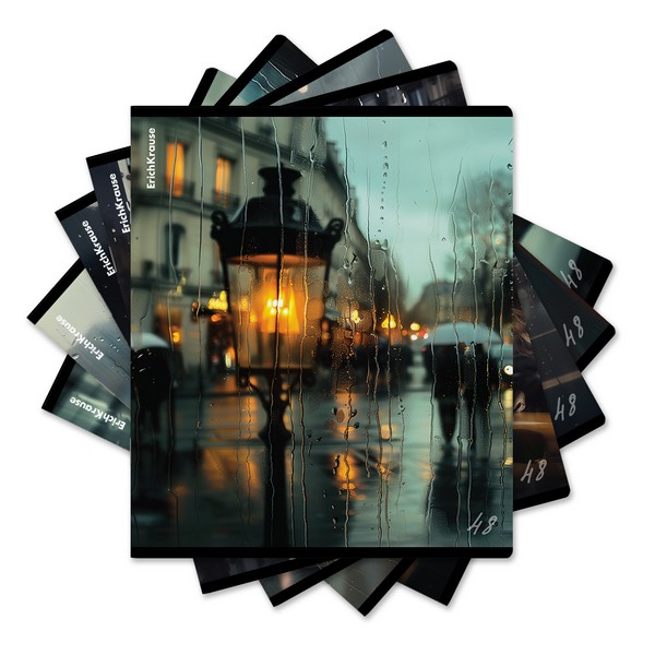 Тетрадь общая ученическая ErichKrause Outside, 48 листов, клетка, глянцевая ламинация_MIX-PACK 048013154-63301