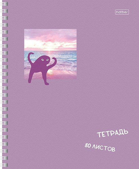 Тетрадь 80л. кл., на гребне обл. мат.ламин. "Чипи-чипи", Хатбер 80Т5лВ1гр