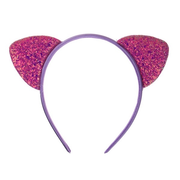 Ободок карнавальный "Ушки", d11 см, пластик, полиэстер, СНОУ БУМ 343-002