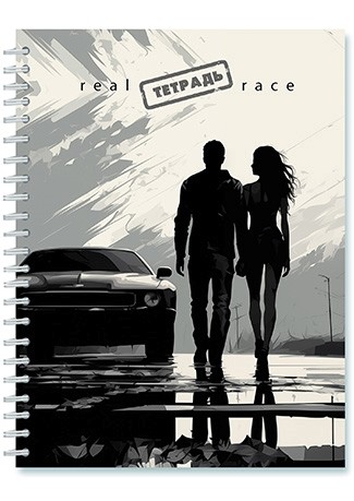 Тетрадь 80л. кл., на гребне, обл. мелован. картон, выборочный УФ-лак "Романтика", КТС-Про С0781-48