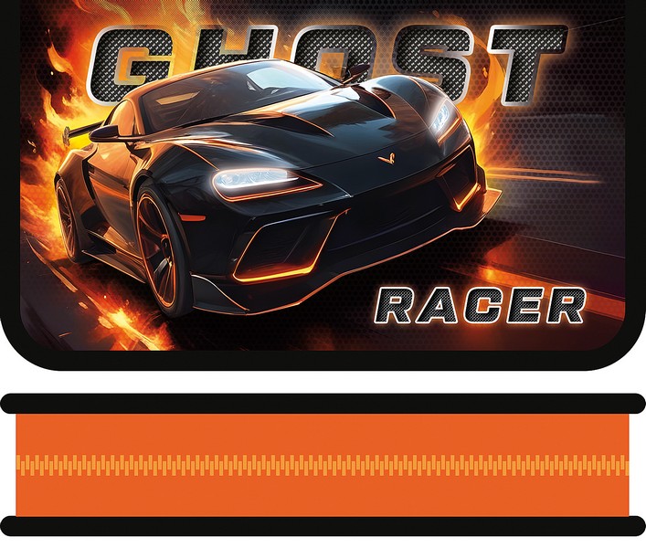 Пенал одностворчатый большой 190/115 "GHOST RACER", Пчелка ПО-02