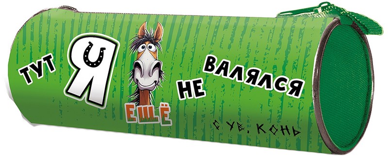 Пенал - тубус большой на молнии "ВЕСЕЛЫЙ КОНЬ", печать на ткани, 195/85, Пчелка (10) ПТ-02