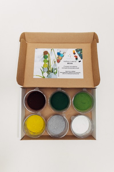Набор пигментов "Весна", 6цветов. НФ-00000599