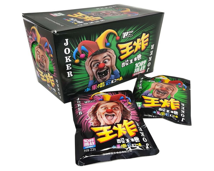 Кислые леденцы Joker ассорти вкусов 23 гр.(20шт в блоке).. 3678