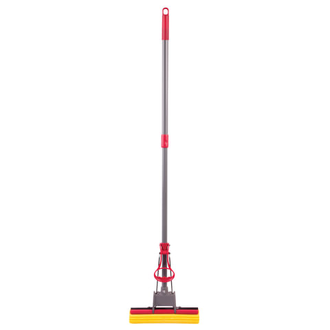 Швабра самоотжимная, роликовый отжим, насадка PVA 27 см, телескопический черенок 70-125 см, LAIMA 603596