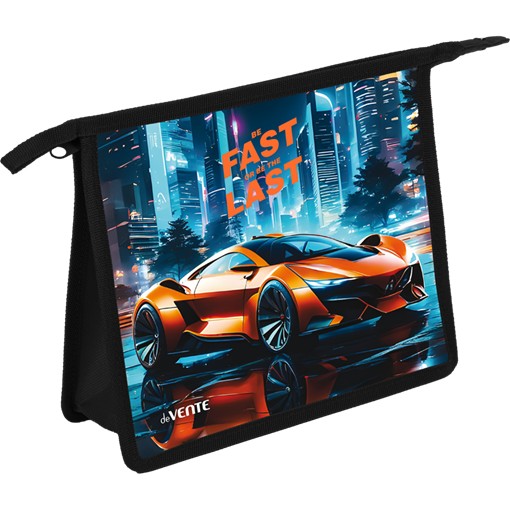 Папка для тетрадей 3D "deVENTE. Fast Or Last" фA5 (243x200x80 мм) с текстильным расширением 80 мм, на молнии сверху, пластик 400 мкм, в пластиковом пакете 8056566