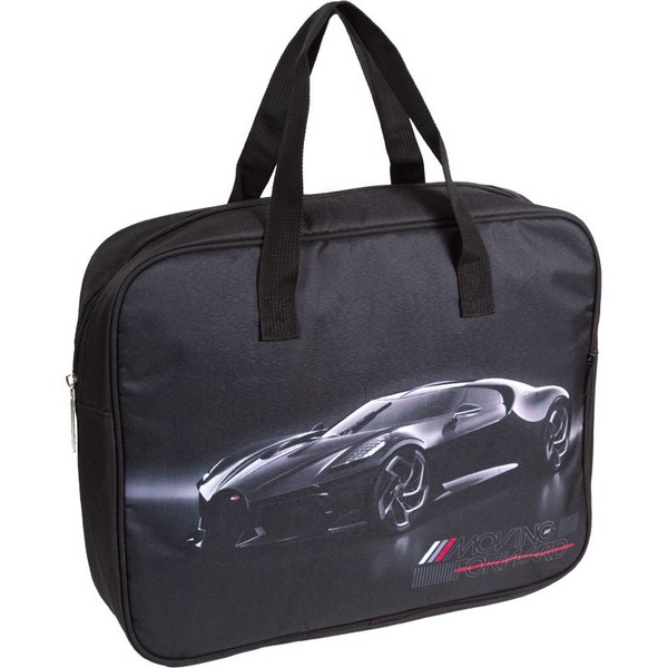 Папка для тетрадей, ИЗО и технологии "deVENTE. Luxury Car" A4 (36x28x8 см) плотный износостойкий полиэстер с водоотталкивающей пропиткой, с каучуковой аппликацией, с текстильным расширением 8 см, на молнии сверху 8056515