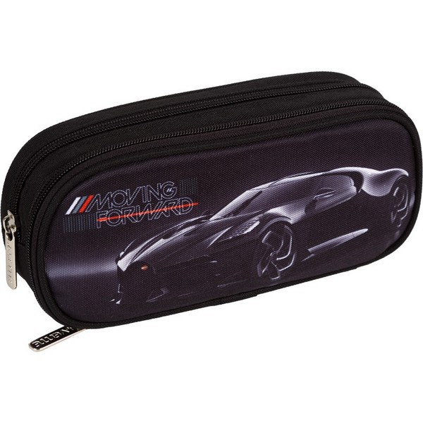 Пенал "deVENTE. Luxury Car" 22x9,5x7 см, овальный для 60 предметов, 2 отделения на молнии, одно с внутренним органайзером, плотный износостойкий полиэстер с водоотталкивающей пропиткой 7023532
