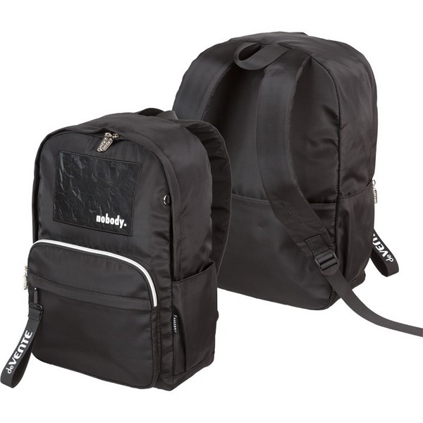 Рюкзак "deVENTE. Nobody" подростковый 42x31x20 см (18 л) 500 г, нейлоновый, подклад, 1 отделение, 1 передний карман на молнии, 2 боковых кармана, 1 потайной карман анти-вор в спинке, уплотненная спинка и лямки 7032597