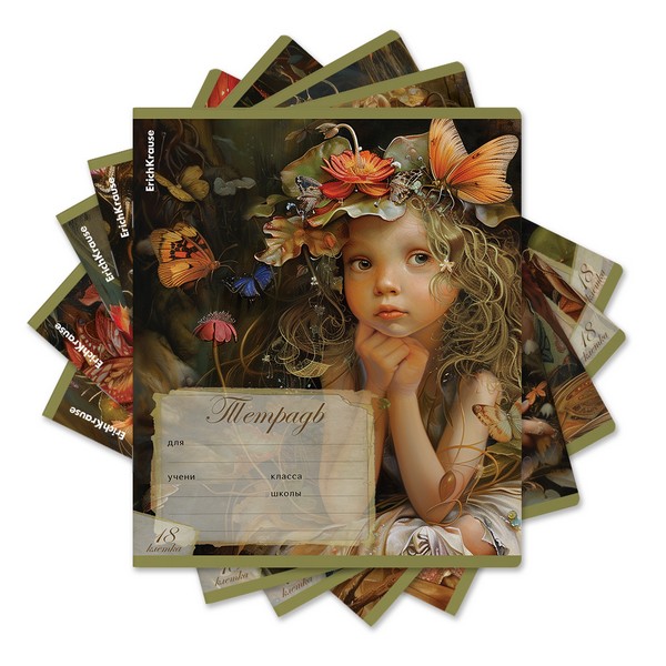 Тетрадь 18л. кл., обл. мелов., "Forest Fairy", ErichKrause (10/200) 018010154-63256