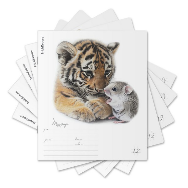 Тетрадь 12л. кл., обл. мелов., "Little Cuties", ErichKrause (10/280) 012010154-63236