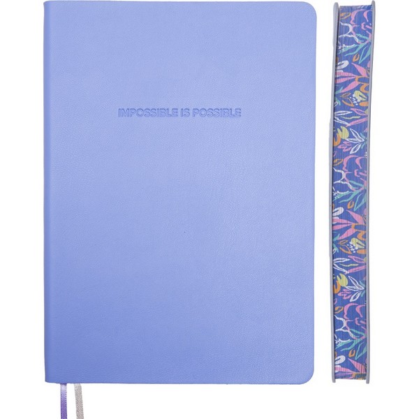 Ежедневник недатированный "deVENTE. Irene" A5 (145 ммx205 мм) 272 стр, белая бумага 70 г/м2 с цветным срезом, печать в 2 краски, мягкая обложка из искусственной кожи, термо тиснение, перфорация, закругленные уголки, 2 ляссе, в термоусадочной пленке, сиреневый 2234660