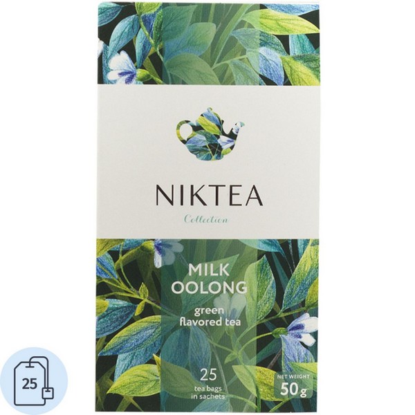 Чай NIKTEA Молочный Улун зелен. 25 пакx2гр/уп NR04 655996