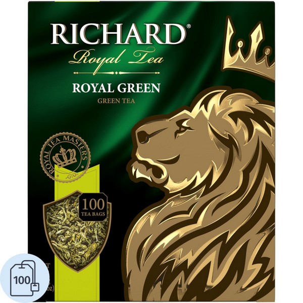 Чай Richard Royal Green зеленый, 100 пак 972463