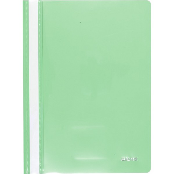 Скоросшиватель пластиковый "deVENTE. Pastel" A4 с прозрачным верхним листом, 120/180 мкм, пастельная бирюзовая, индивидуальная маркировка 3113300