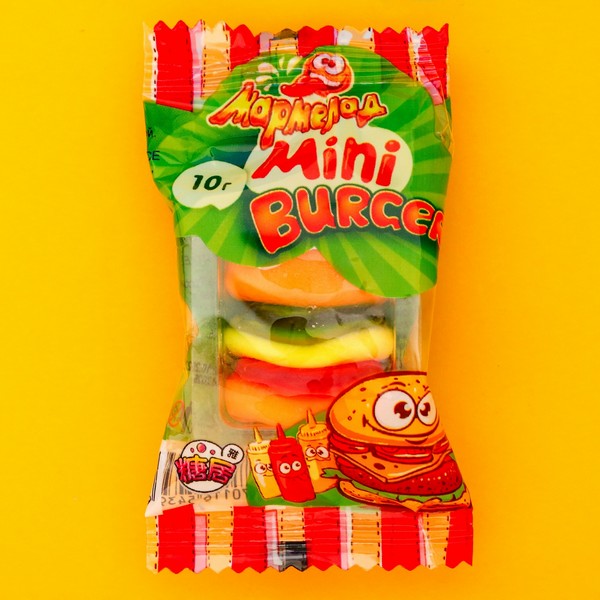 Мармелад жевательный «mini BURGER», 10 г 10412293 10412293   