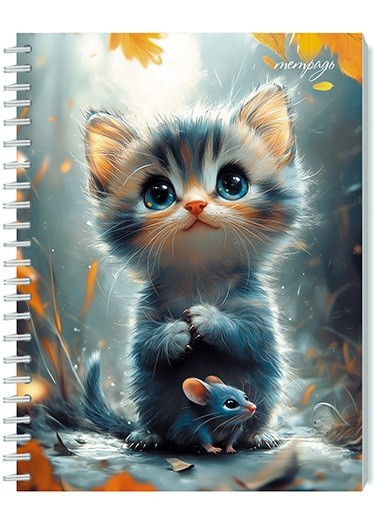 Тетрадь 48л. кл., на гребне, обл. мелов., блестки "Котенок", КТС-Про(80) С0245-135