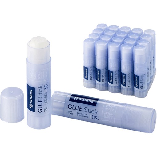 Клеящий карандаш 15гр. "Globus. Стандарт" PVP основа, в картонном дисплее/1012 4042515
